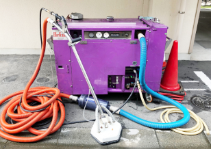 温水高圧吸水一体型洗浄機「ふじやま」を導入（2013/3）